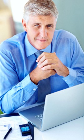 Man at computer